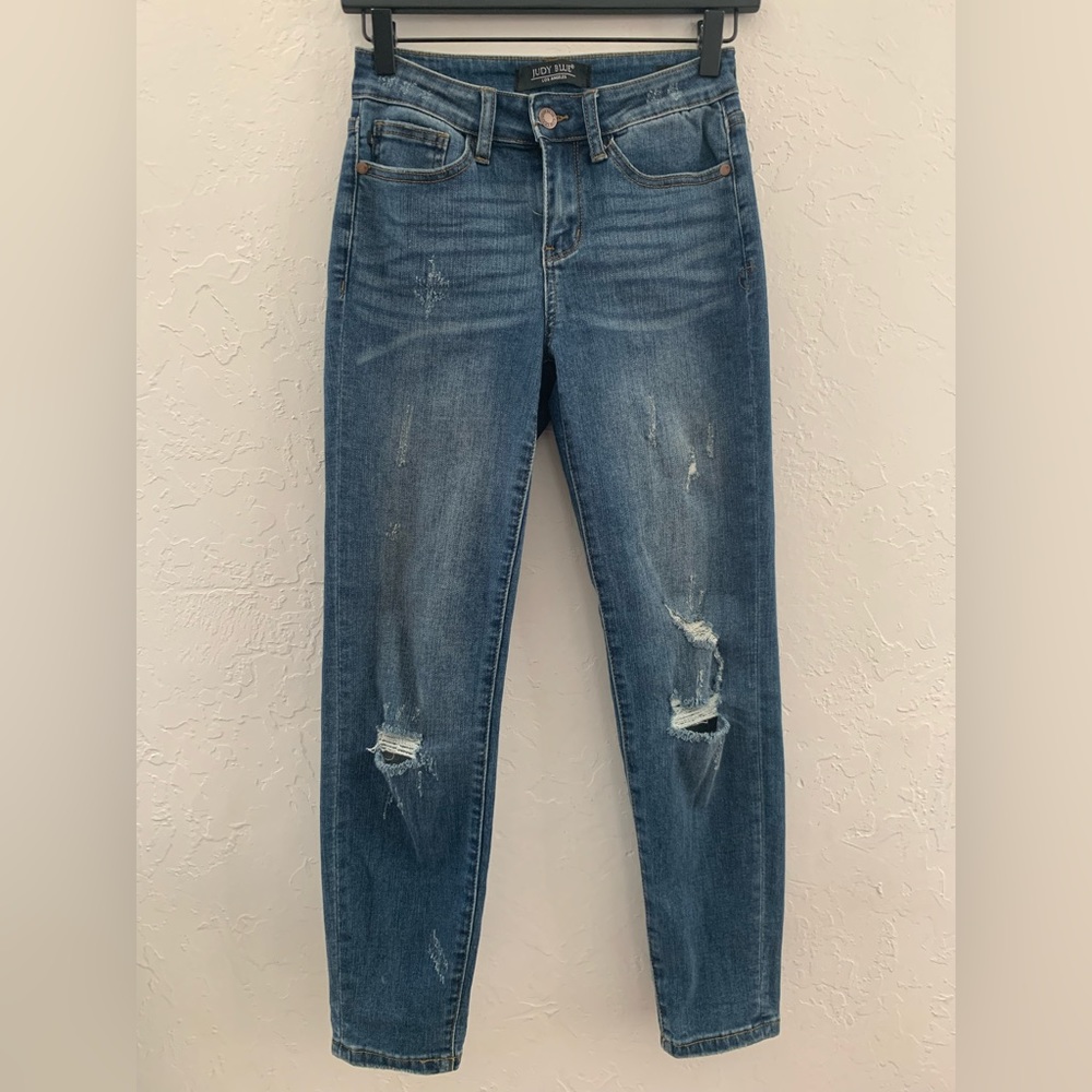 Judy Blue Relaxed Fit Jeans Distressed Size 25